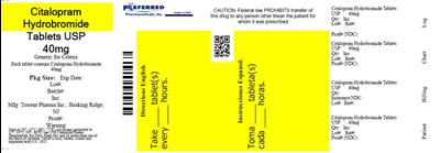 Citalopram Hydrochloride Tablets Usp 40mg